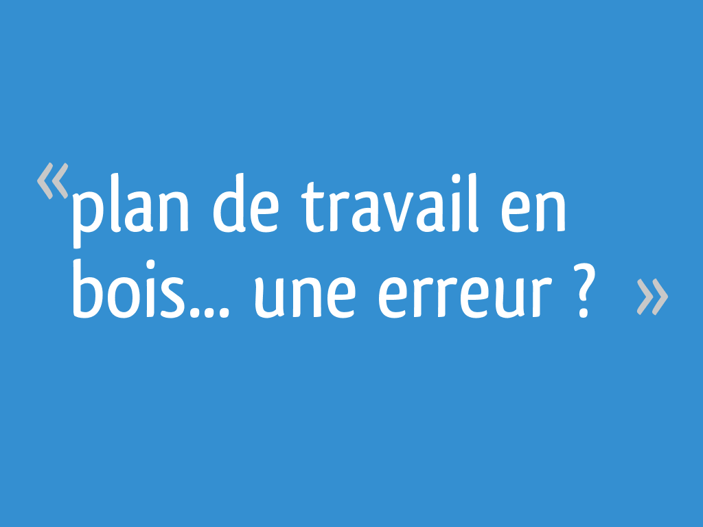 Question] Quel vernis/huile utilisé pour un plan de travail cuisine ? par  JulienVT sur L'Air du Bois