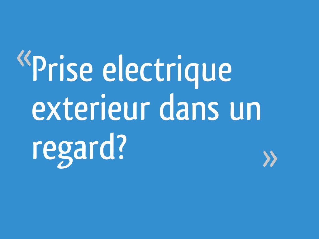 Regard Électrique Étanche Enterré