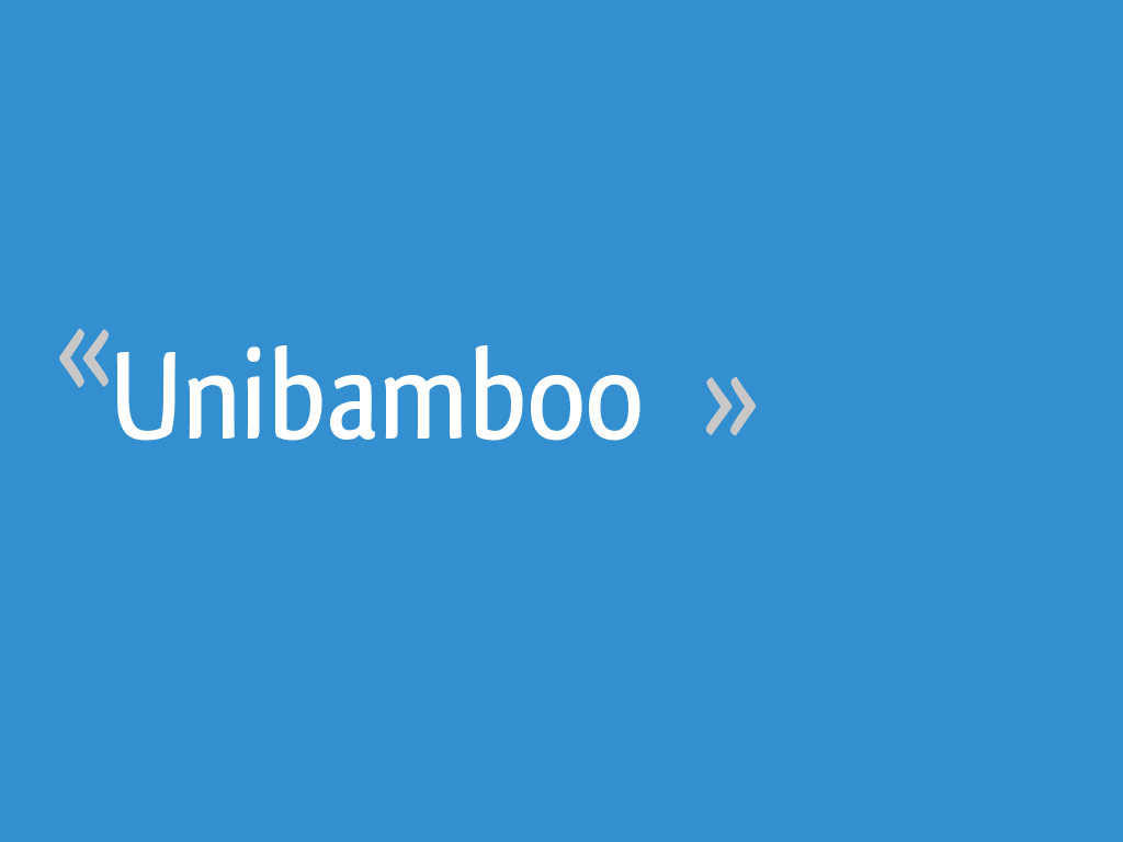 unibamboo avis 