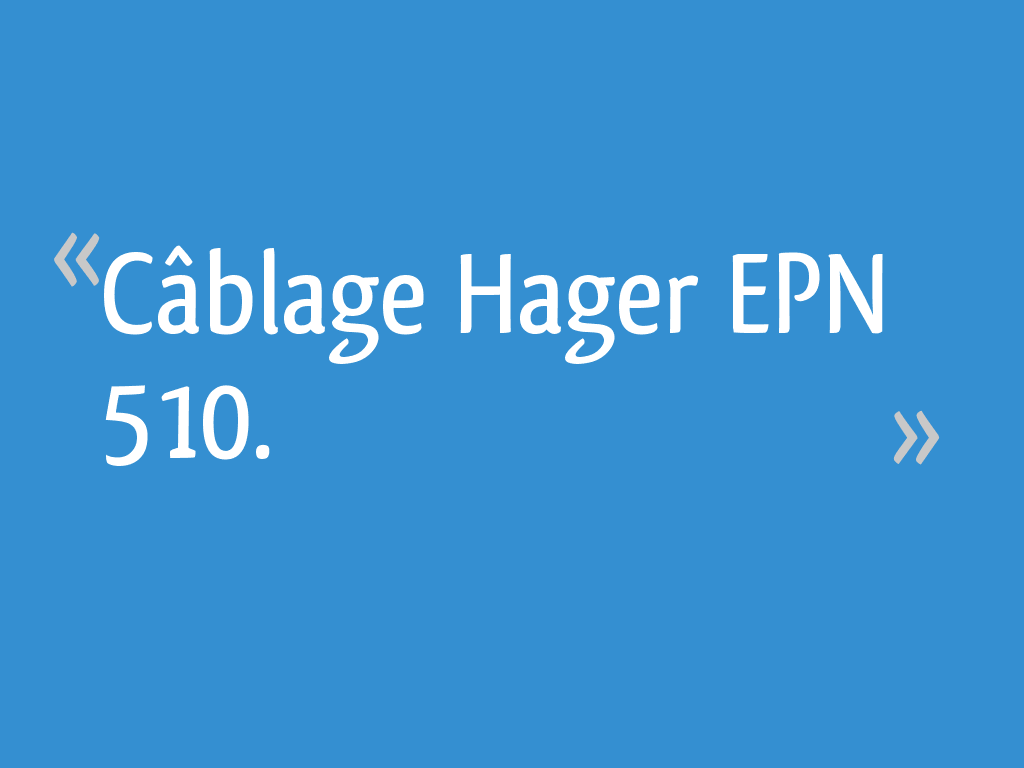 Remplacer Télérupteur HAGER EP510