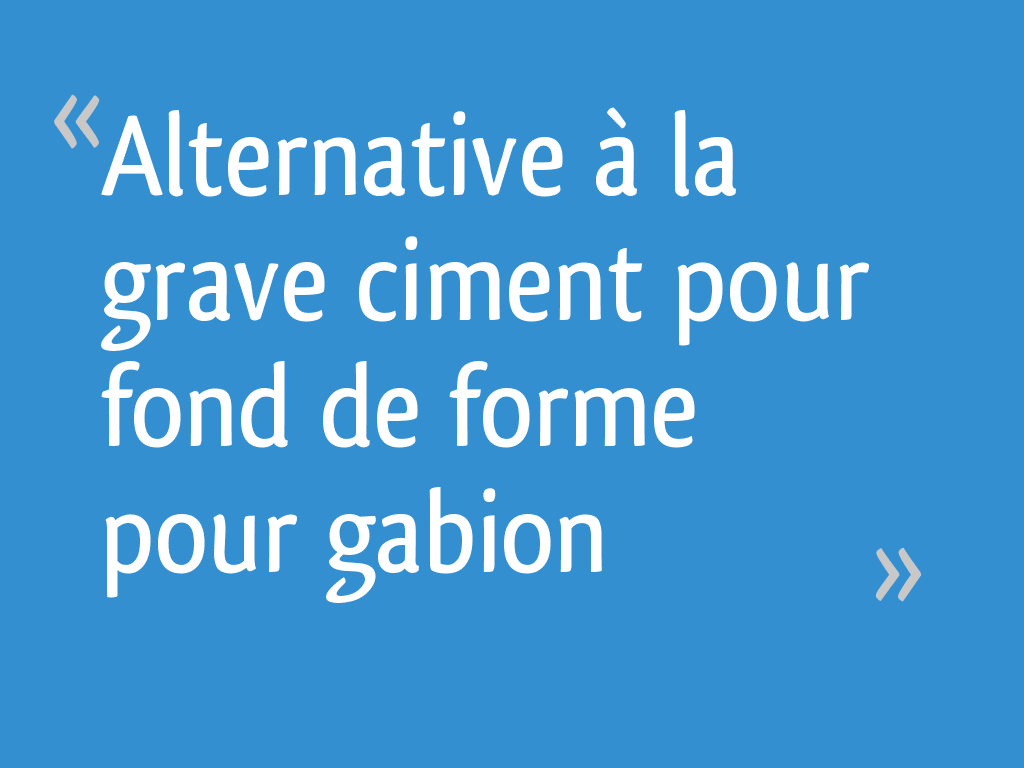 Prix grave ciment outlet m3