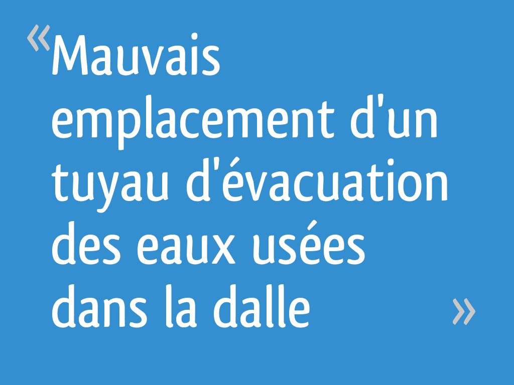 Tuyau d'évacuation : définition et explications
