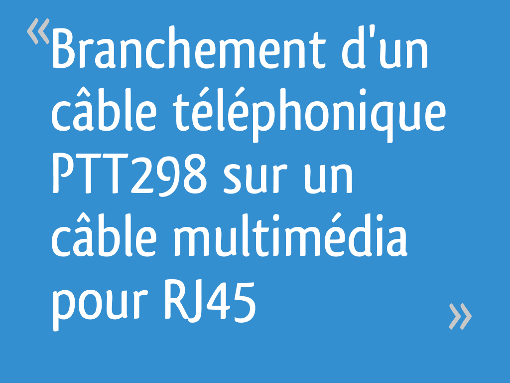 Lot de 10 connecteurs rj11 EVOLOGY