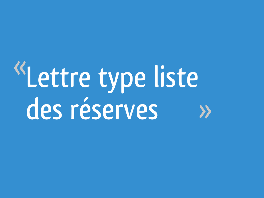 réserve 6 lettres