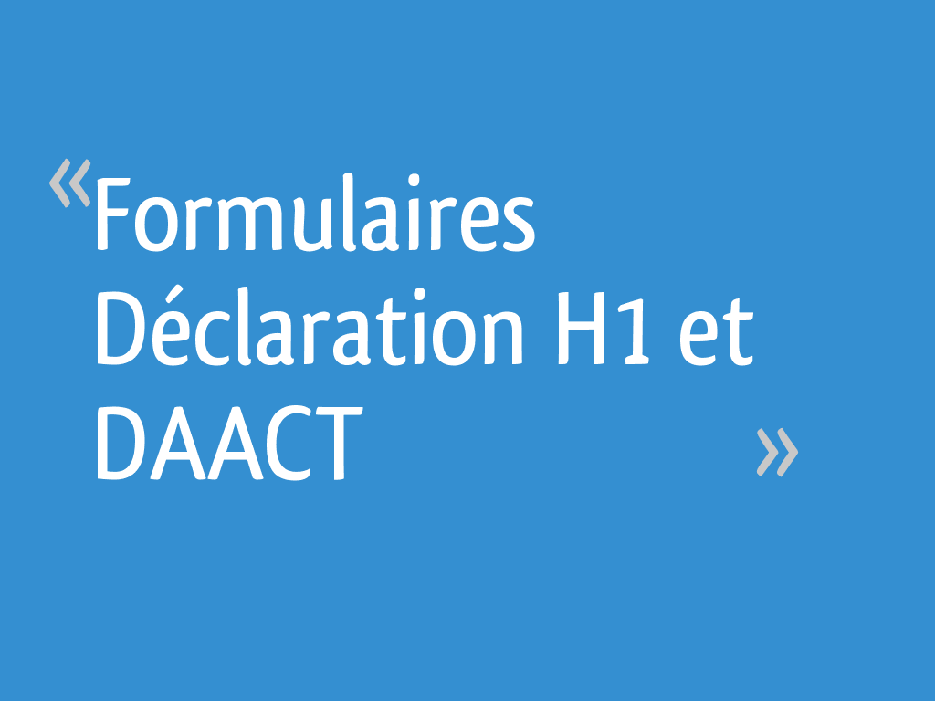 Déclaration h1