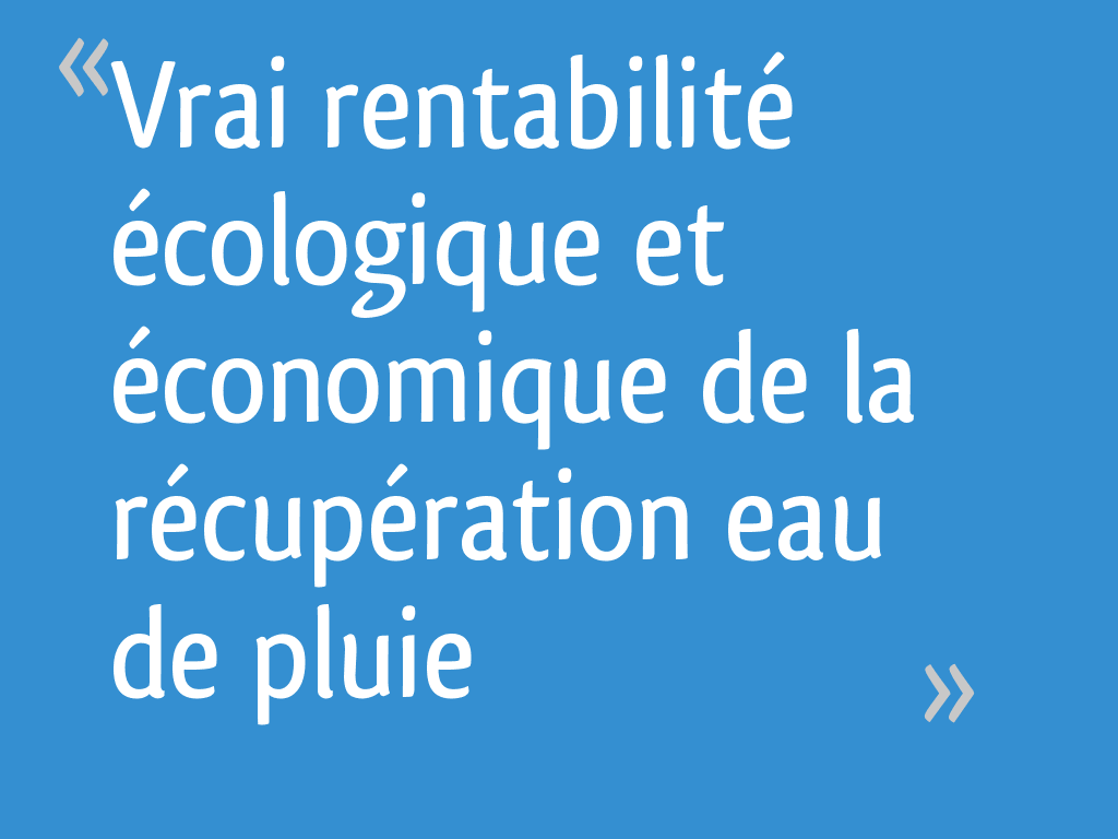 Profitez du mauvais temps pour faire des économies avec ce récupérateur  d'eau de pluie moins