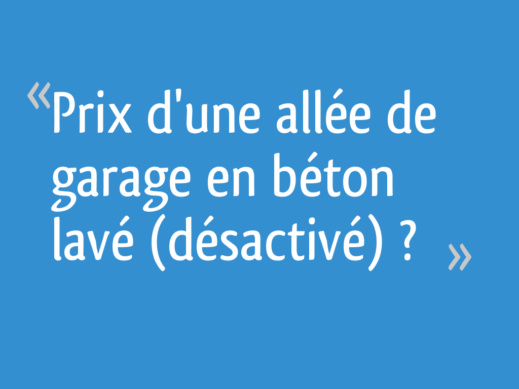 Prix du m3 outlet de beton desactive