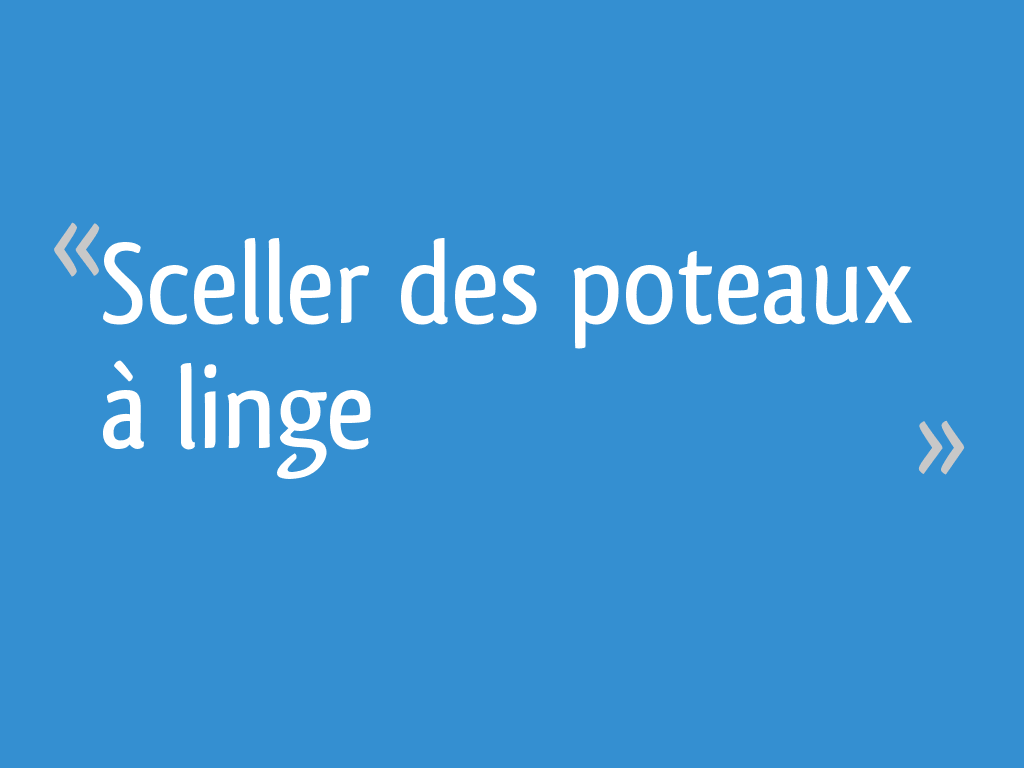 🌳 Comment installer des poteaux à linge ? - Étendoir & Co