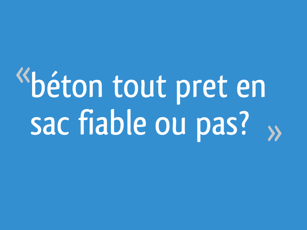 Sac ciment clearance pret al emploi