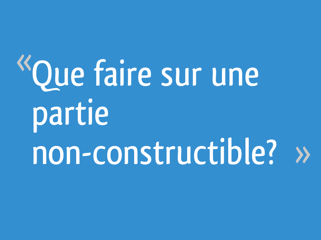 Piscine Sur Terrain Non Constructible