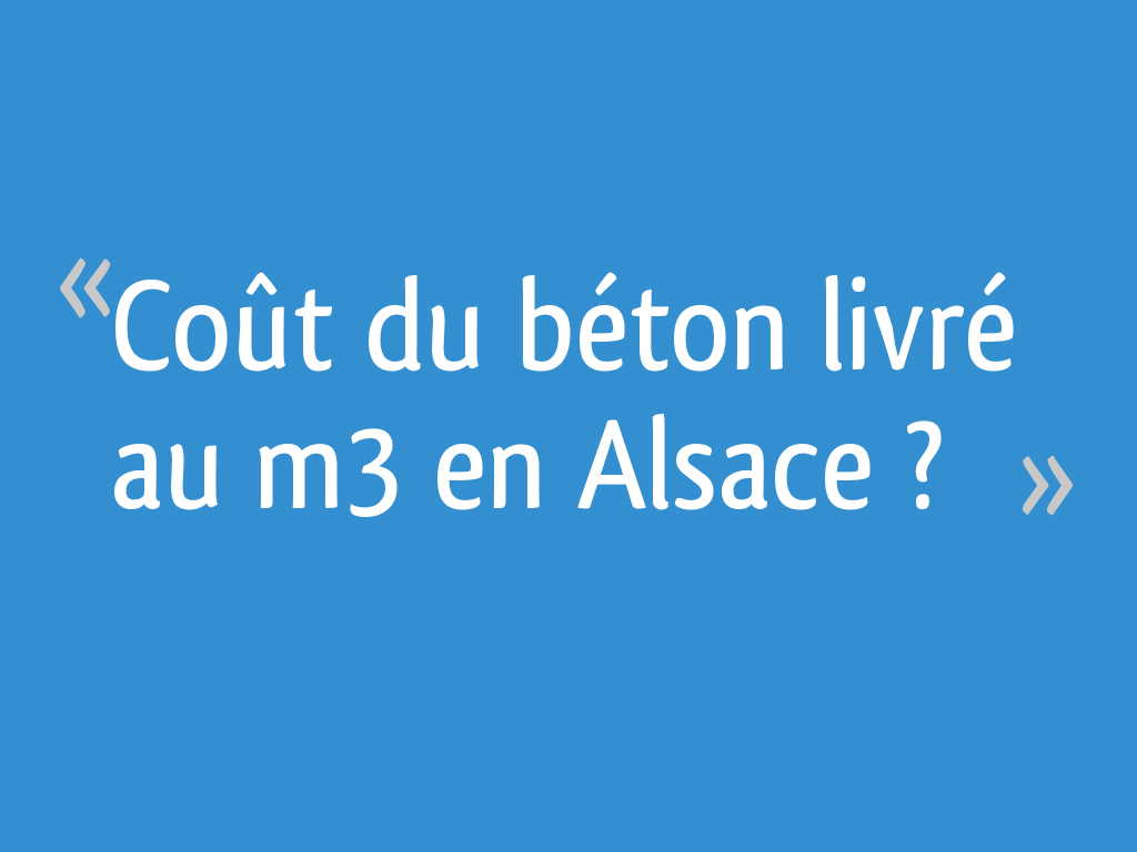 Prix du mètre hotsell cube de béton livré